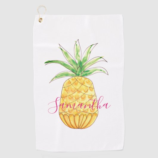 Ananas Personalisiert Golfhandtuch (Vorderseite)