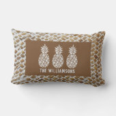 Ananas Personalisiert im Freien Kissen Für Draußen (Rückseite)