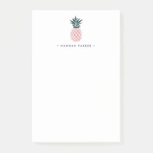 Ananas | PERSONALISIERT Post-it Klebezettel (Vorderseite)