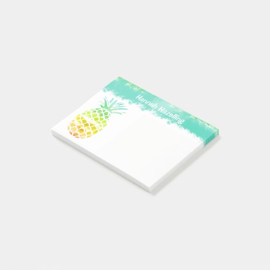 Ananas-personalisierte Anmerkungs-Auflage Post-it Klebezettel (angewinkelt)