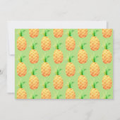 Ananas Personalisierte Tropical Realtor Stationery Mitteilungskarte (Rückseite)