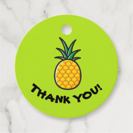 Ananas Personalisierte Tropische Gefälligkeitstags Geschenkanhänger