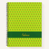 Ananas Personalisiertes Tropical Spiral Notebook Notizblock (Vorderseite)