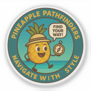 Ananas-Pfadfinder navigieren mit Stil Aufkleber