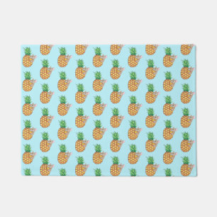 Ananas Pika nimmt ein Chomp Aqua Fußmatte