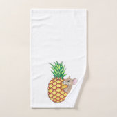 Ananas Pika nimmt einen Chomp Badhandtuch Set (Handtuch)