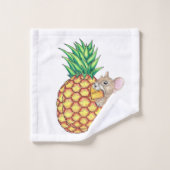 Ananas Pika nimmt einen Chomp Badhandtuch Set (Waschlappen)