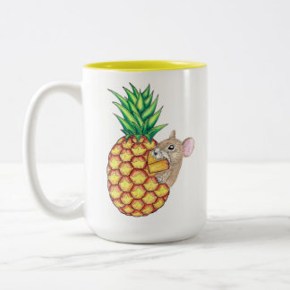 Ananas-Pika-Tasse Zweifarbige Tasse