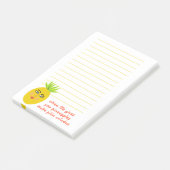 Ananas Piña Colada Grocero Post-it Klebezettel (angewinkelt)