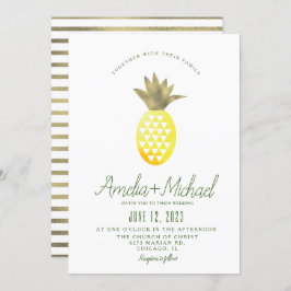 Ananas Pina Tropisches Imitat Hochzeit im Wasserba Einladung