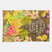 Ananas Pine Floral Geschirrtuch (Horizontal)