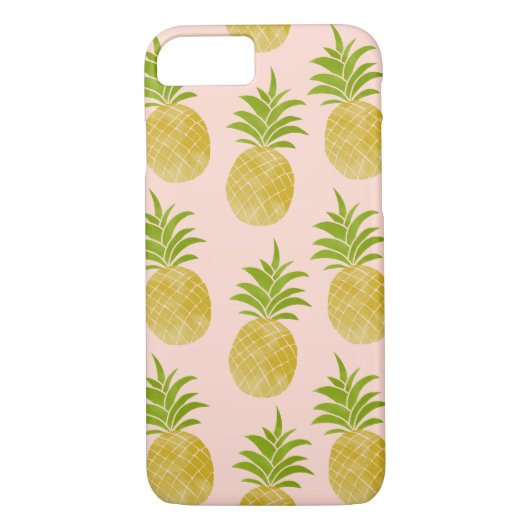 Ananas-Pink-Fall Case-Mate iPhone Hülle (Rückseite)