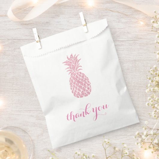 Ananas pink vielen Dank Geschenktütchen (Ausgeschnitten)