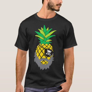 Ananas Piratenaugenpflaster lustige Billardsmänner T-Shirt