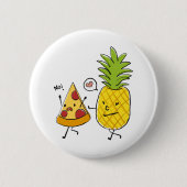 Ananas-Pizza Button (Vorderseite)