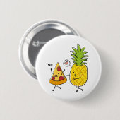 Ananas-Pizza Button (Vorne & Hinten)