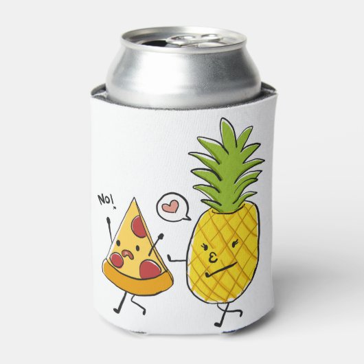 Ananas-Pizza Dosenkühler (Kanne Vorderseite)