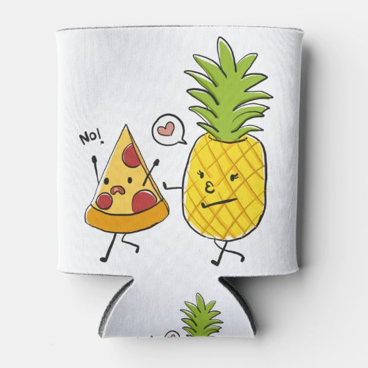 Ananas-Pizza Dosenkühler (Vorderseite)