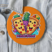 Ananas Pizza Funny Button (Beispiel)