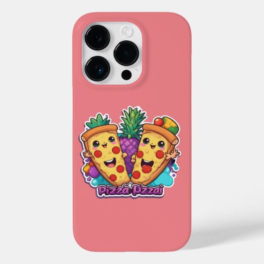 Ananas Pizza Funny Case-Mate iPhone Hülle (Rückseite)