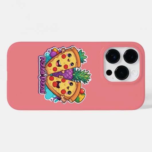 Ananas Pizza Funny Case-Mate iPhone Hülle (Rückseite (Horizontal))