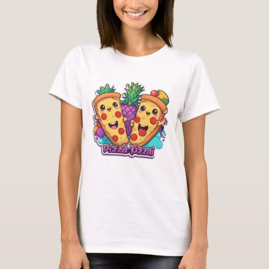 Ananas Pizza Funny T-Shirt (Vorderseite)