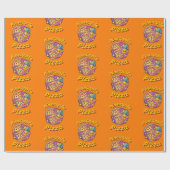 Ananas Pizza Geschenkpapier (Flach)