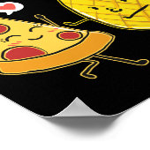 Ananas PiZza Hawaiian Pizza Ananas Pizza Poster (Ecke)