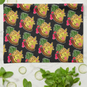 Ananas Pizza Liebe Geschirrtuch (Gefaltet)
