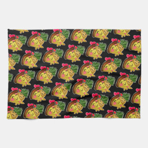 Ananas Pizza Liebe Geschirrtuch