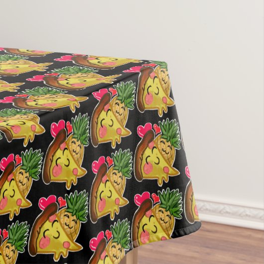 Ananas Pizza Liebe Tischdecke (Beispiel)