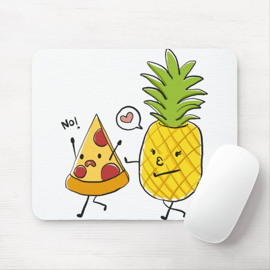 Ananas-Pizza Mousepad (Mit Mouse)