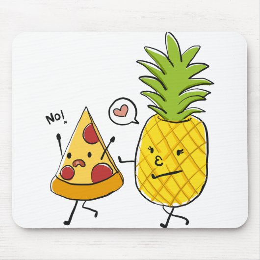 Ananas-Pizza Mousepad (Vorne)