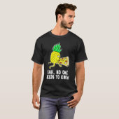 Ananas Pizza niemand wissen muss T-Shirt (Vorne ganz)