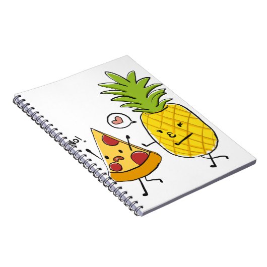 Ananas-Pizza Notizblock (Rechte Seite)