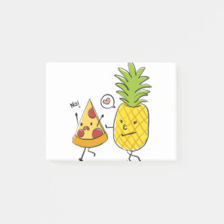 Ananas-Pizza Post-it Klebezettel