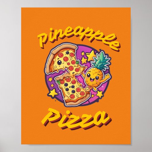Ananas Pizza Poster (Vorne)