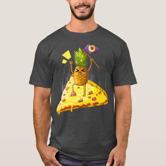 Ananas Pizza Tropical Hawaiian Pizza Funny T-Shirt (Vorderseite)