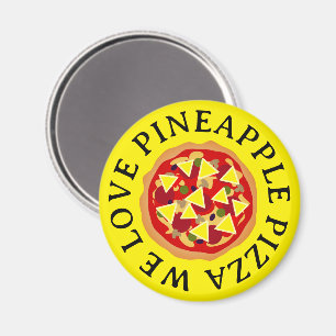 Ananas Pizzaliebhaber Kühlschrankmagnete Magnet