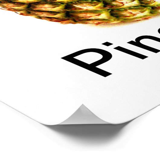 Ananas-Plakat Poster (Ecke)