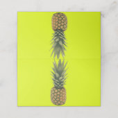Ananas Platzkarte (Außenseite Aufgefaltet)