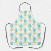 Ananas Polka Dot Muster über Schürze (Vorderseite)