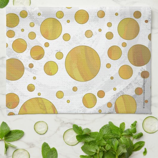 Ananas Polka Dot Pattern Handtuch (Gefaltet)