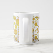 Ananas Polka Dot Pattern Jumbo-Tasse (Rückseite)