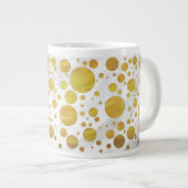 Ananas Polka Dot Pattern Jumbo-Tasse (Vorderseite Rechts)