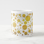 Ananas Polka Dot Pattern Jumbo-Tasse (Vorderseite)