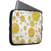 Ananas Polka Dot Pattern Laptopschutzhülle (Vorne Rechts)