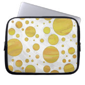 Ananas Polka Dot Pattern Laptopschutzhülle (Vorderseite)
