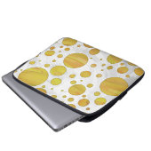 Ananas Polka Dot Pattern Laptopschutzhülle (Vorne Knopf)