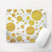 Ananas Polka Dot Pattern Mousepad (Mit Mouse)